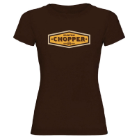 Camiseta CHOPPER LIFE mujer marron by TZOR